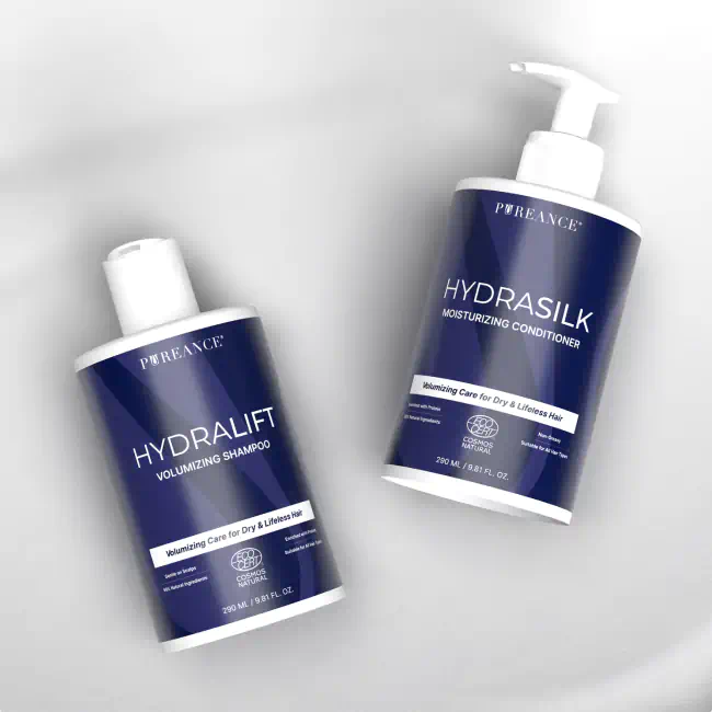 Pureance shampoo and conditioner set for damaged hair care