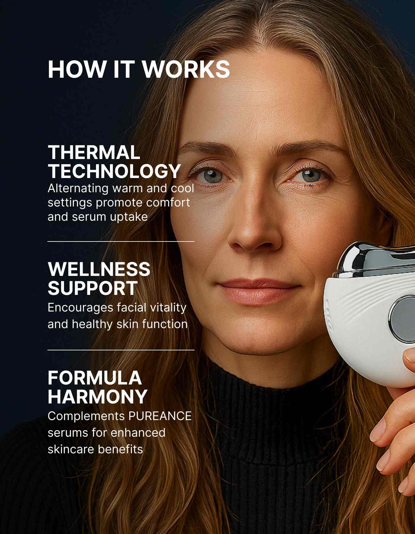 How does Pureance Hot & Cold Beauty Instrument work