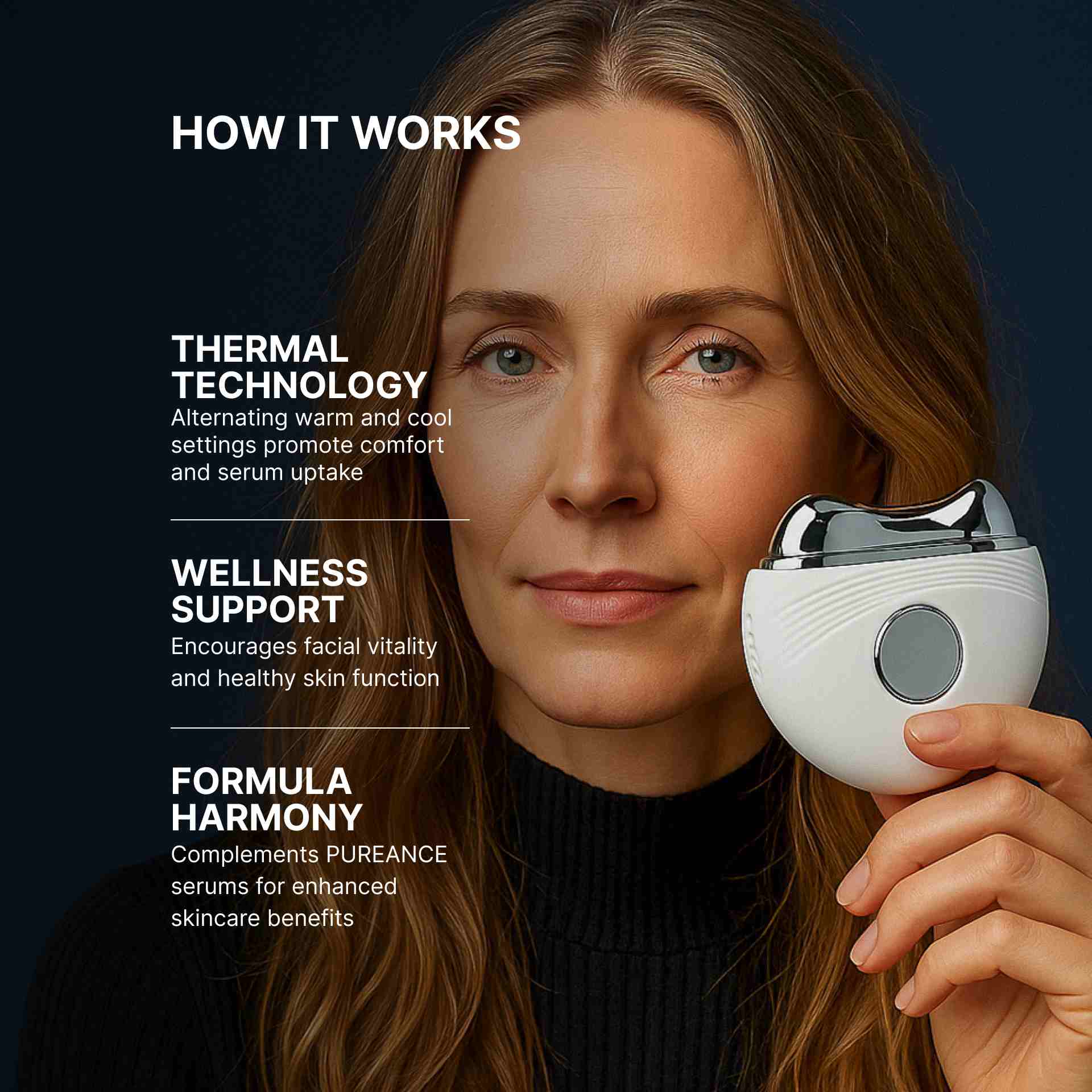 How does Pureance Hot & Cold Beauty Instrument work