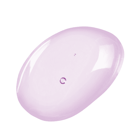 A light purple gel-like texture with a smooth, glossy finish