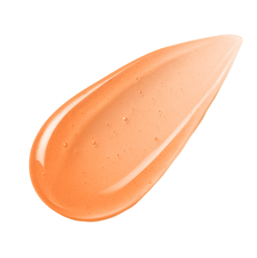 A peach-toned gel-like texture with a smooth, semi-glossy surface