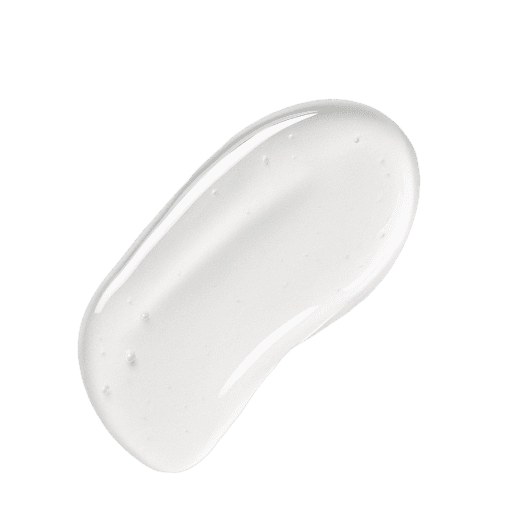 A clear, gel-like texture with a smooth, glossy finish