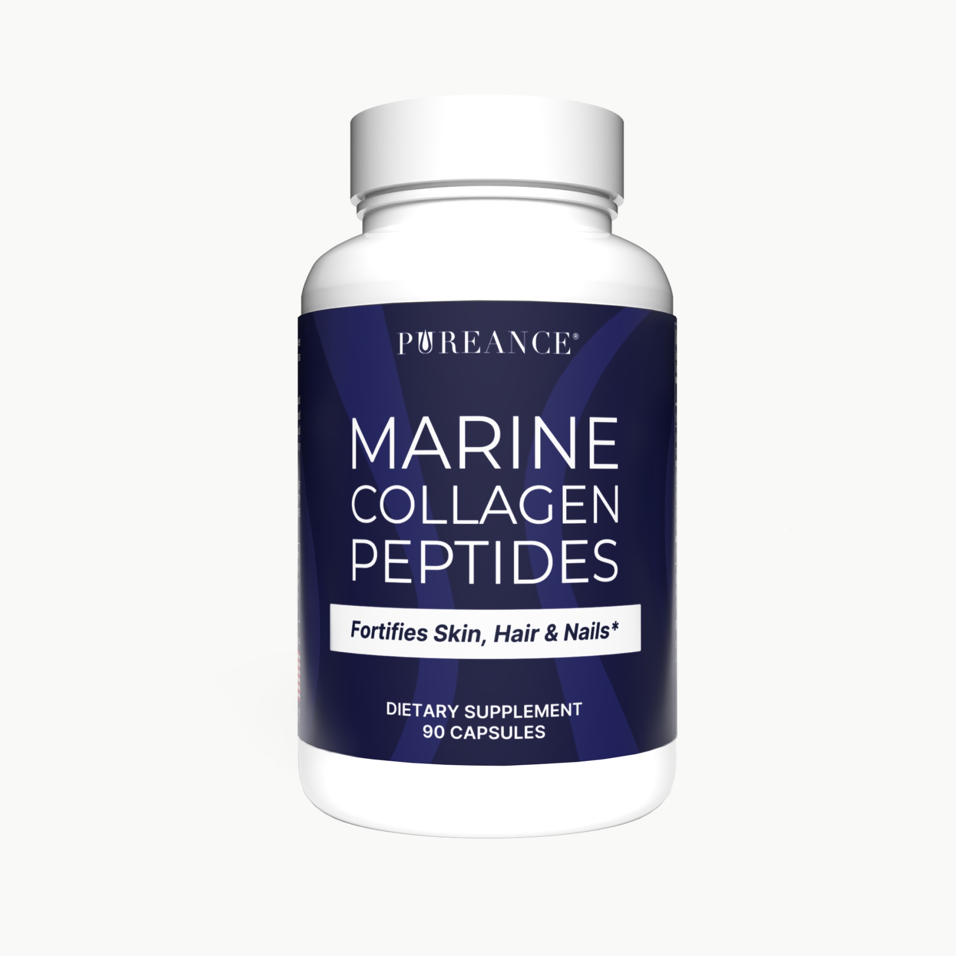 Pureance Marine Collagen Peptides - marine collagen supplement bottle