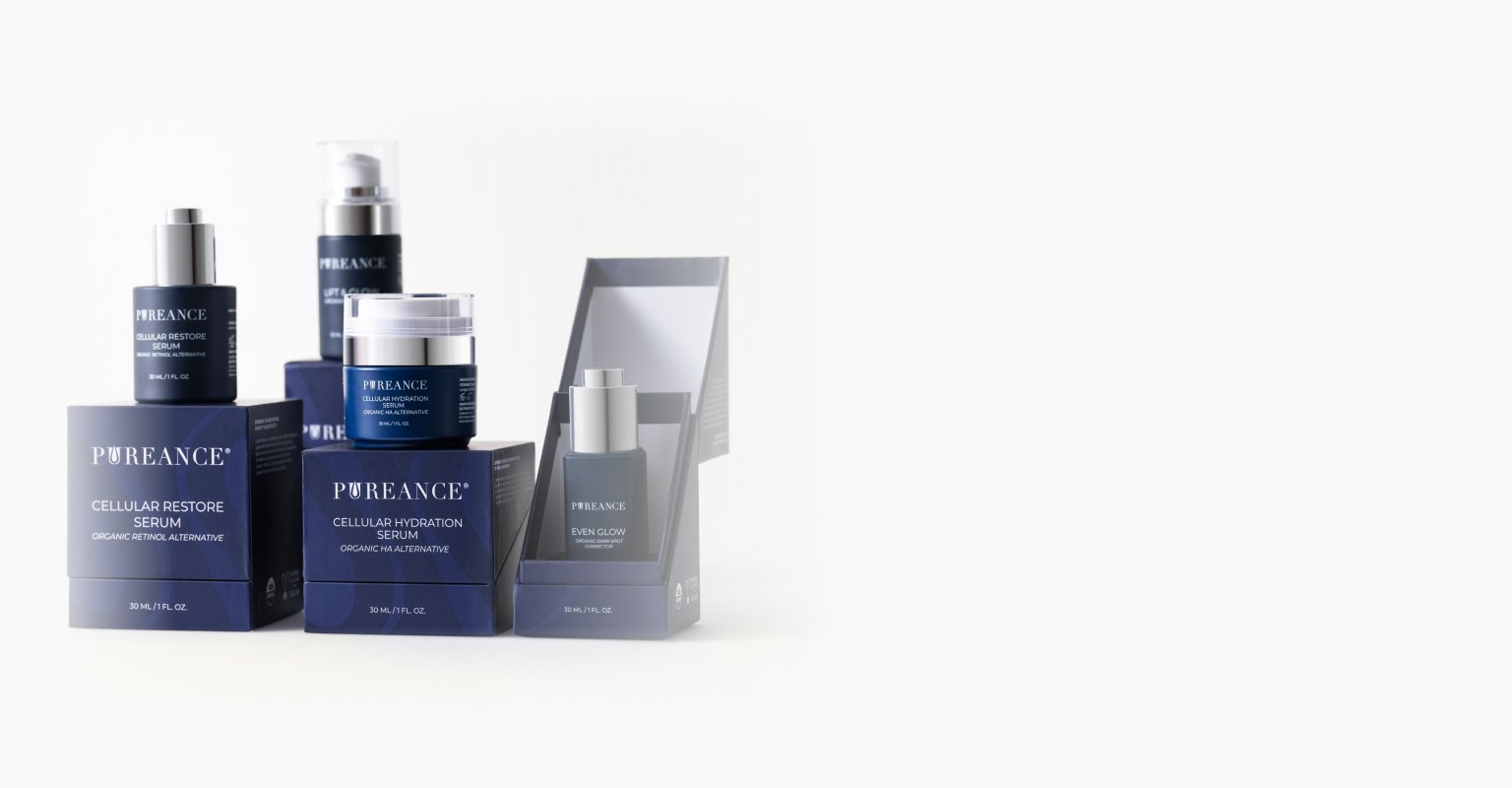 Pureance products displayed with a 10% subscribe and save offer