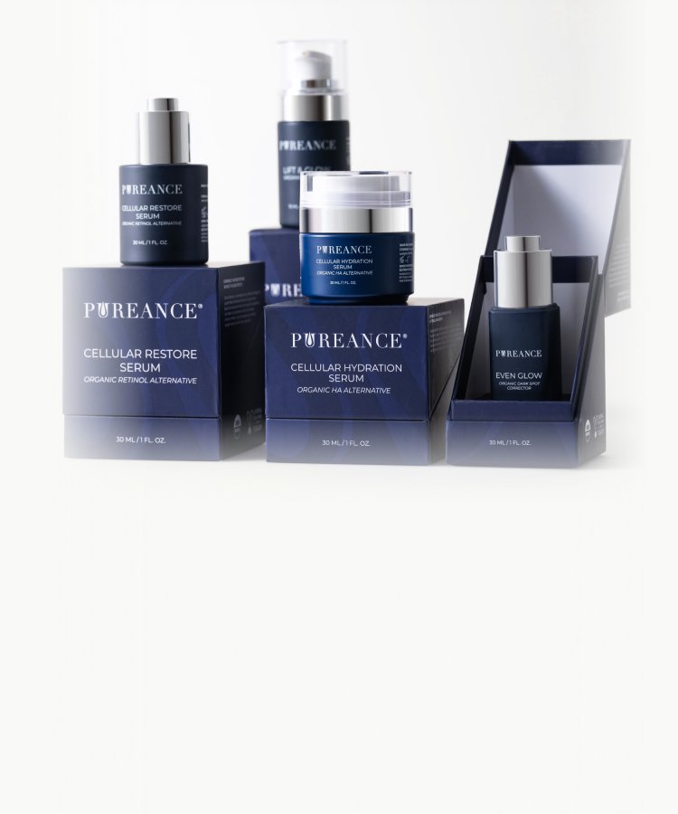 Pureance products displayed with a 10% subscribe and save offer